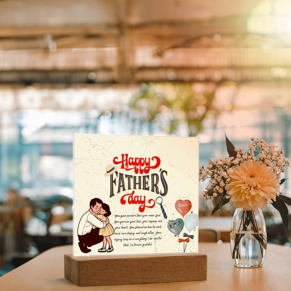 Dad, My Forever Hero – Acrylic Plaque Gift - - Acrylic Prints