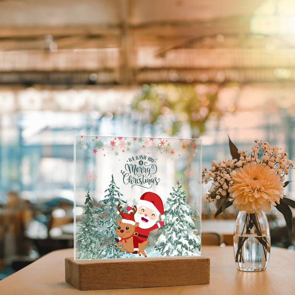 Merry Christmas Ride Acrylic Plaque – Festive Gift Delight - - Acrylic Prints