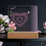 My Beautiful Girlfriend Gift – Square Acrylic Plaque - - Acrylic Prints