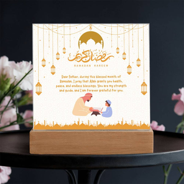 Ramadan Gift for Dad – Acrylic Plaque of Love - - Acrylic Prints