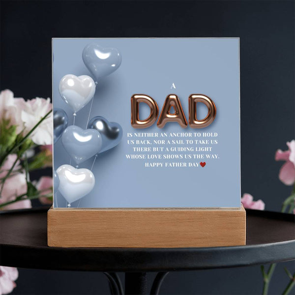Dad’s Love Shines Bright – Acrylic Keepsake - - Acrylic Prints