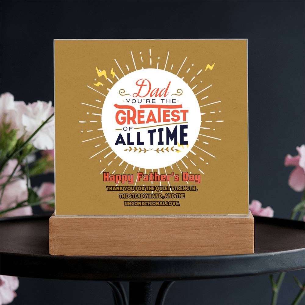 Greatest Dad Ever – Memory Plaque - - Acrylic Prints
