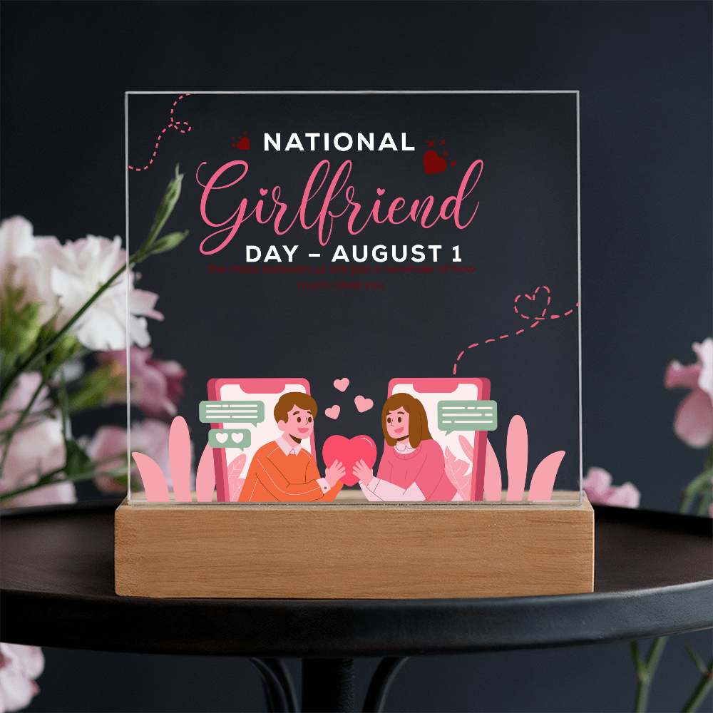 National Girlfriend Day Gift – Square Acrylic Plaque - - Acrylic Prints