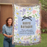 Bestie Birthday Woven Blanket – A Hug in Every Thread - - Blanket