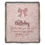 Birthday Keepsake Blanket – Bond That Never Ages - - Blankets