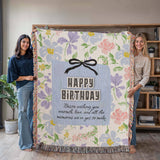 Bestie Birthday Woven Blanket – A Hug in Every Thread - - Blanket