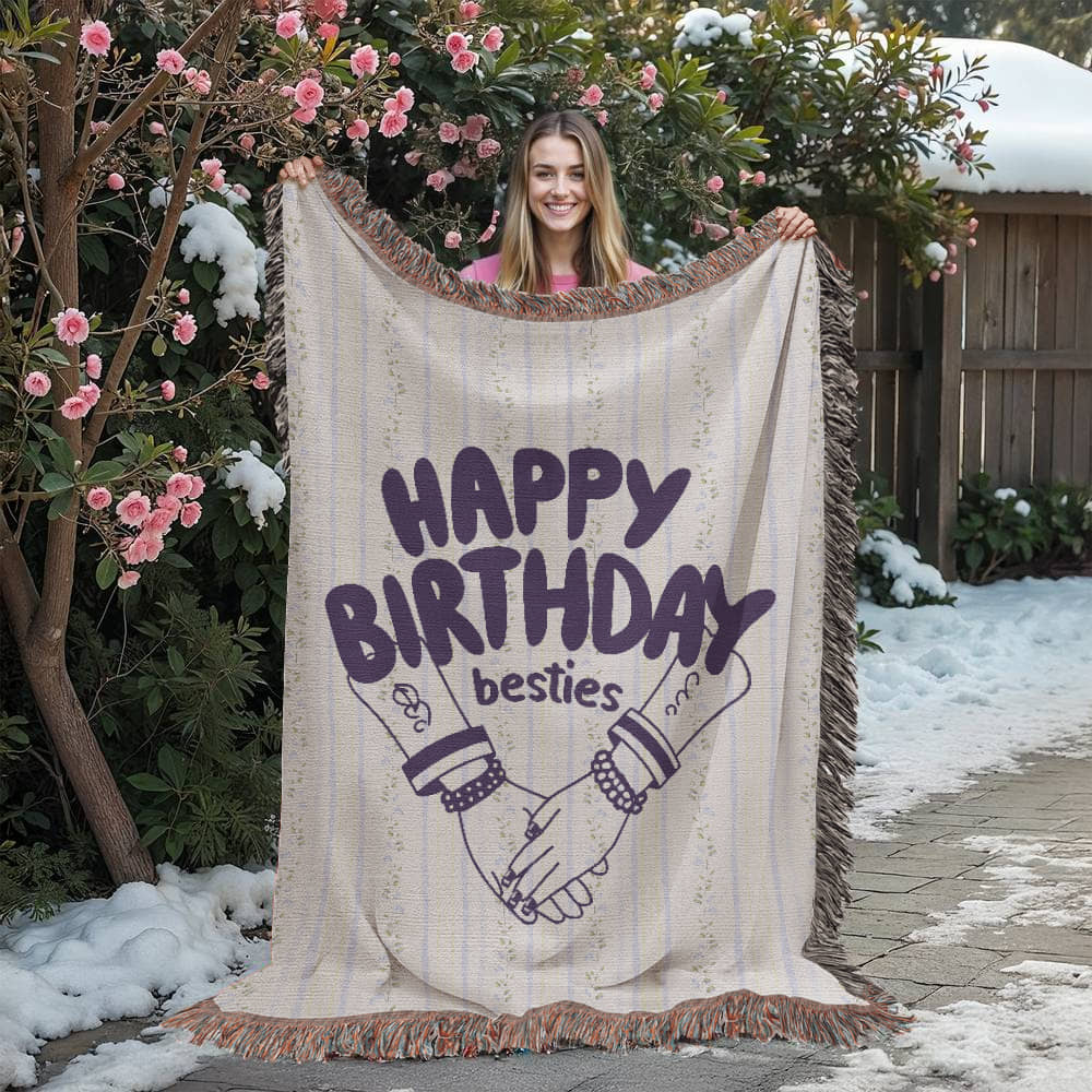Woven Friendship Blanket – Birthday Edition - - Blankets