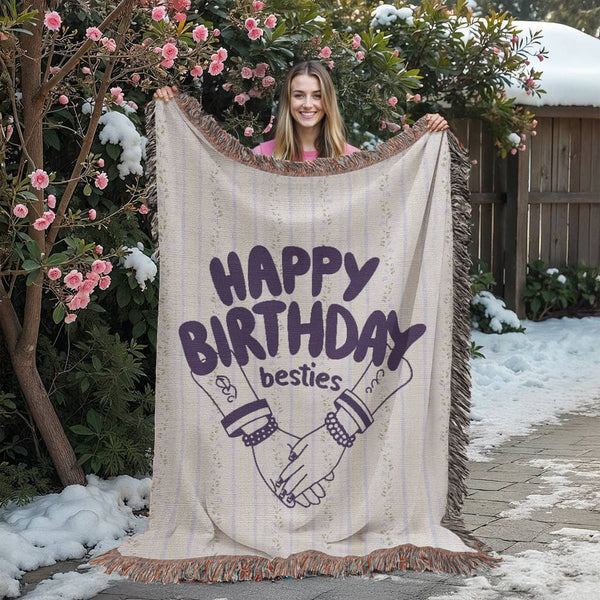 Woven Friendship Blanket – Birthday Edition - - Blankets