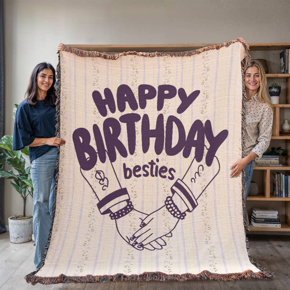 Woven Friendship Blanket – Birthday Edition - - Blankets