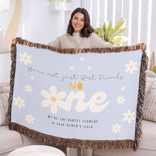 Rarest Flowers – Best Friend Woven Blanket - - Blankets