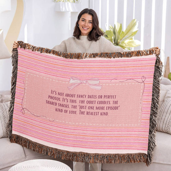 The Realest Love – Woven Blanket Gift - - Blankets