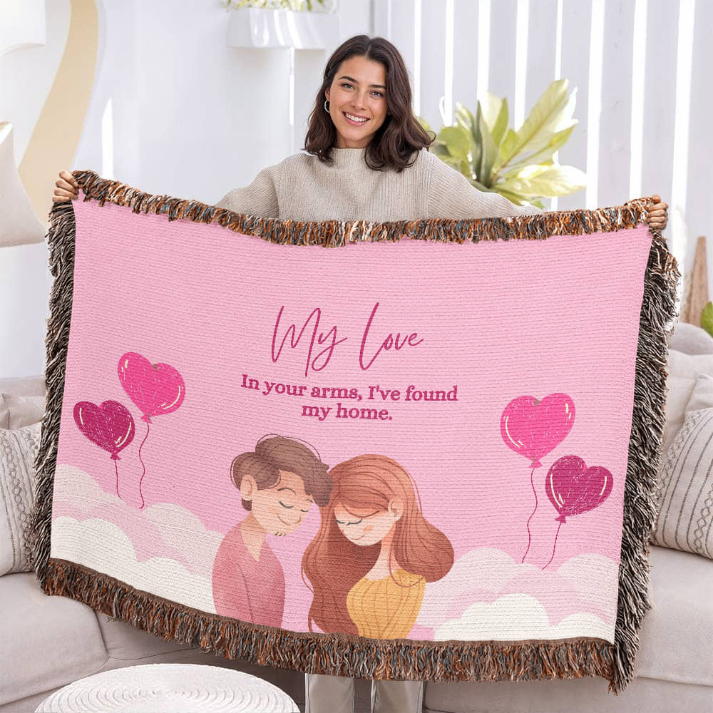 Found My Home – Woven Blanket Gift - - Blankets