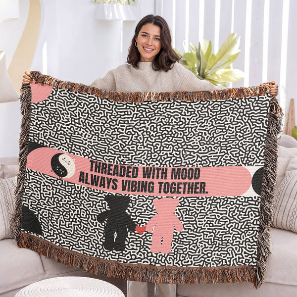 Vibing Together – Woven Blanket - - Blankets