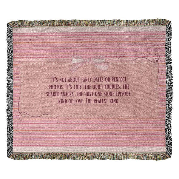 The Realest Love – Woven Blanket Gift - - Blankets