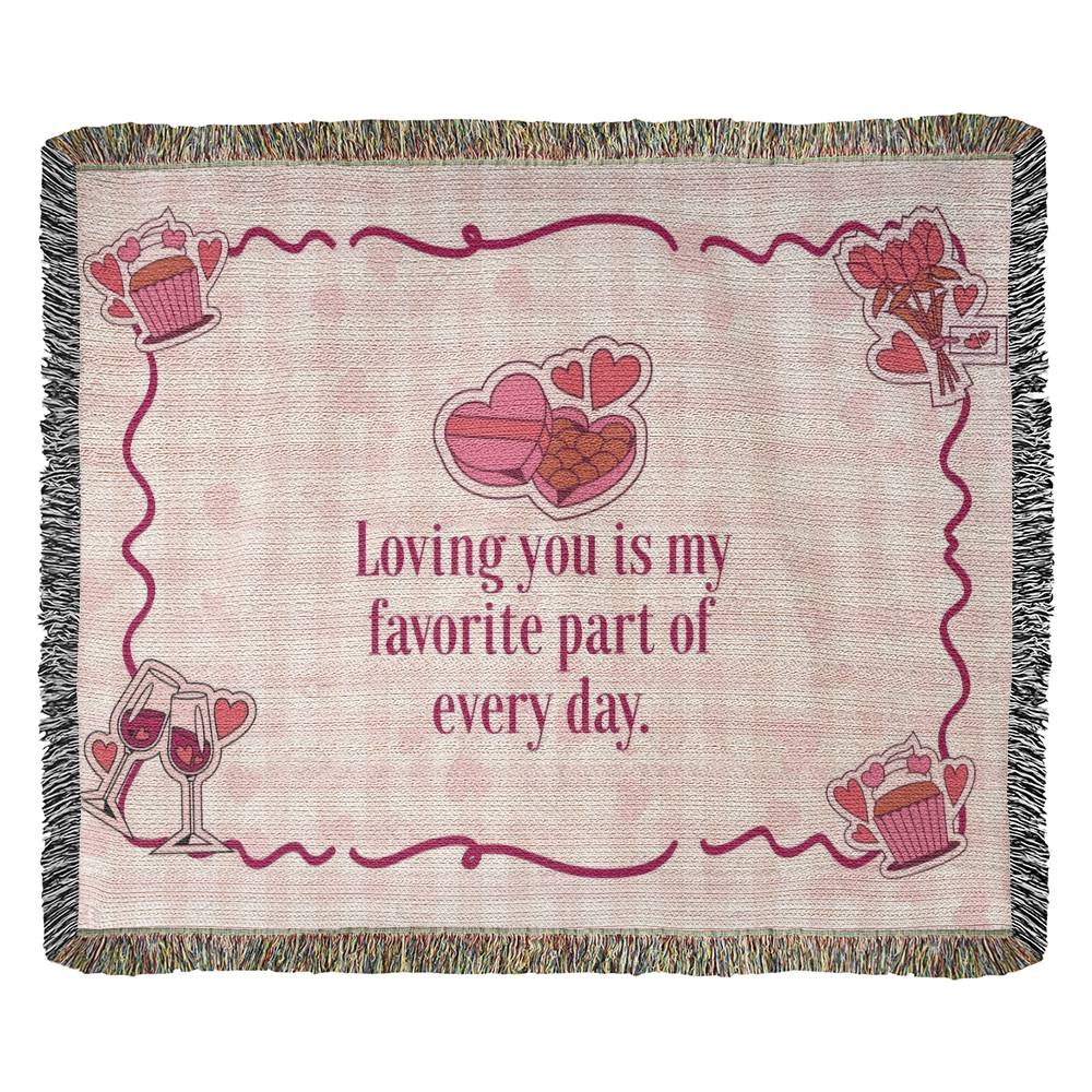 Favorite Part of My Day – Woven Blanket - - Blankets