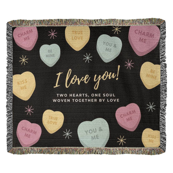 Love Notes in Cotton – Woven Blanket Gift - - Blankets