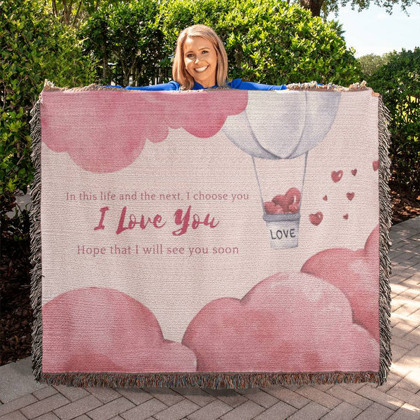 I Choose You – Romantic Woven Blanket Gift - - Blankets