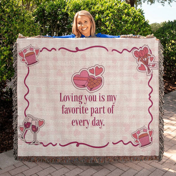 Favorite Part of My Day – Woven Blanket - - Blankets