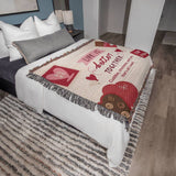 Chocolate, Cuddles & You – Woven Blanket - - Blankets