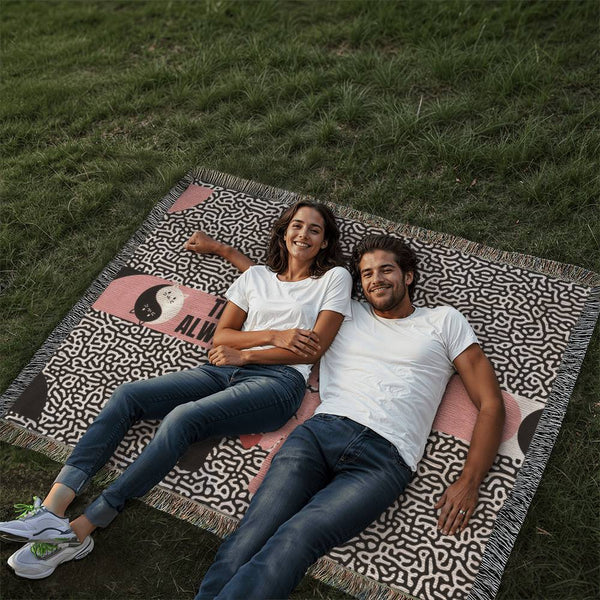 Vibing Together – Woven Blanket - - Blankets
