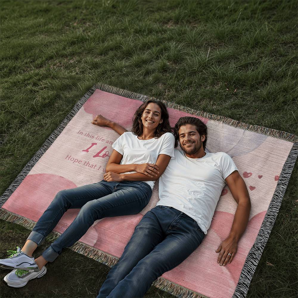 I Choose You – Romantic Woven Blanket Gift - - Blankets