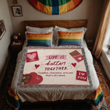 Chocolate, Cuddles & You – Woven Blanket - - Blankets