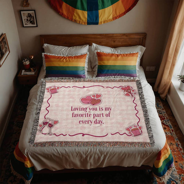 Favorite Part of My Day – Woven Blanket - - Blankets
