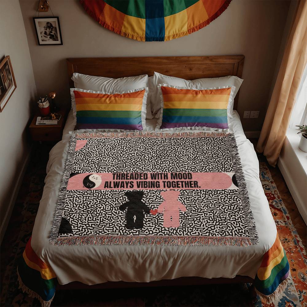 Vibing Together – Woven Blanket - - Blankets