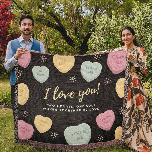 Love Notes in Cotton – Woven Blanket Gift - - Blankets