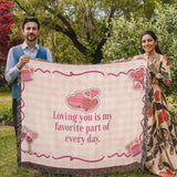 Favorite Part of My Day – Woven Blanket - - Blankets