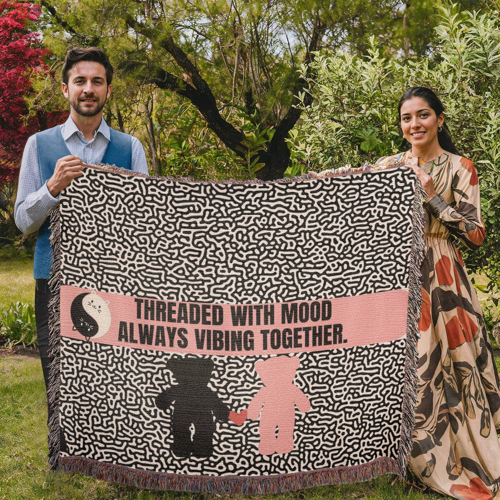 Vibing Together – Woven Blanket - - Blankets