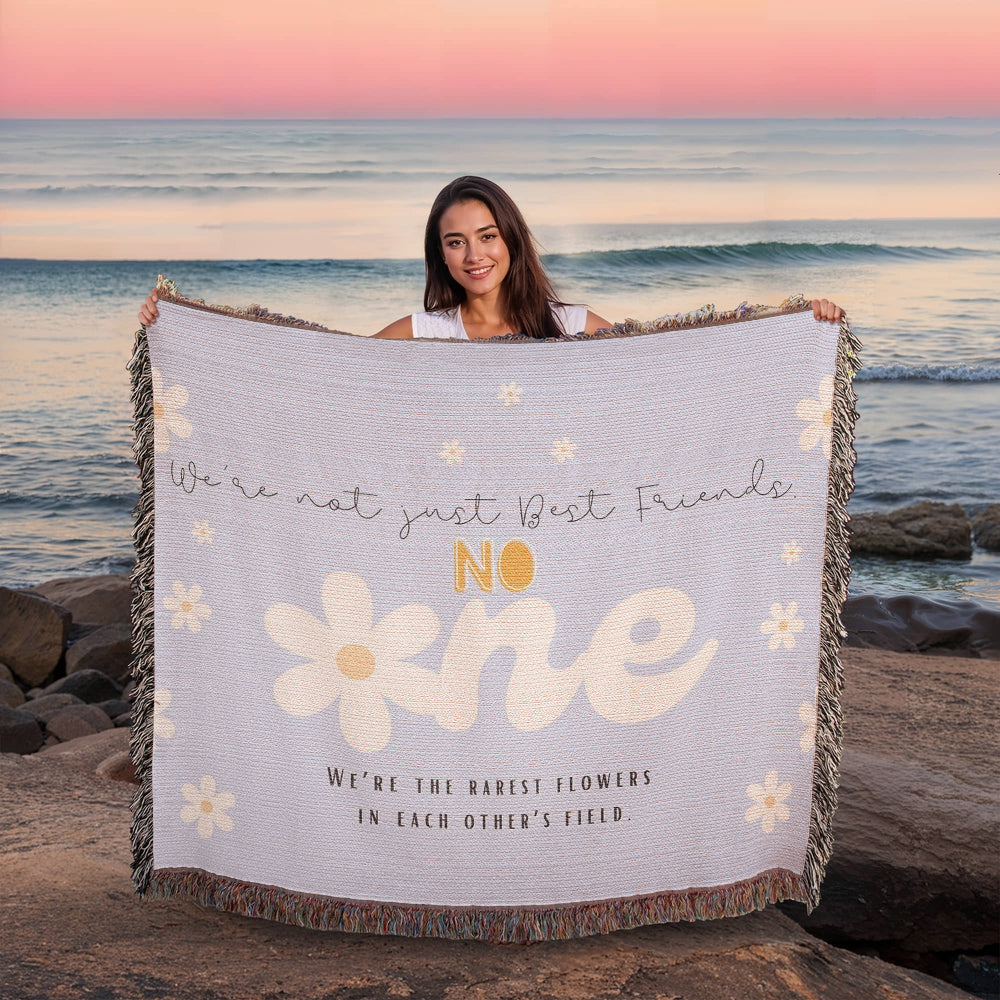 Rarest Flowers – Best Friend Woven Blanket - - Blankets