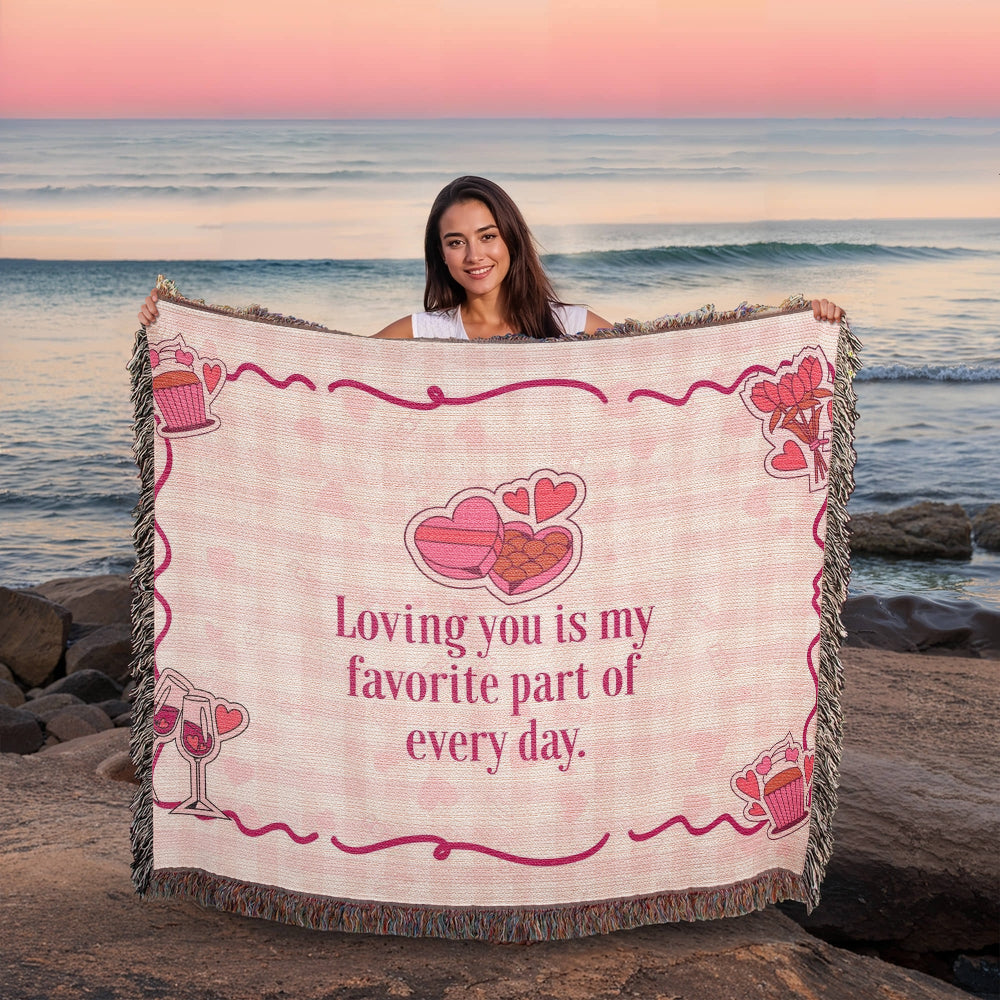 Favorite Part of My Day – Woven Blanket - - Blankets