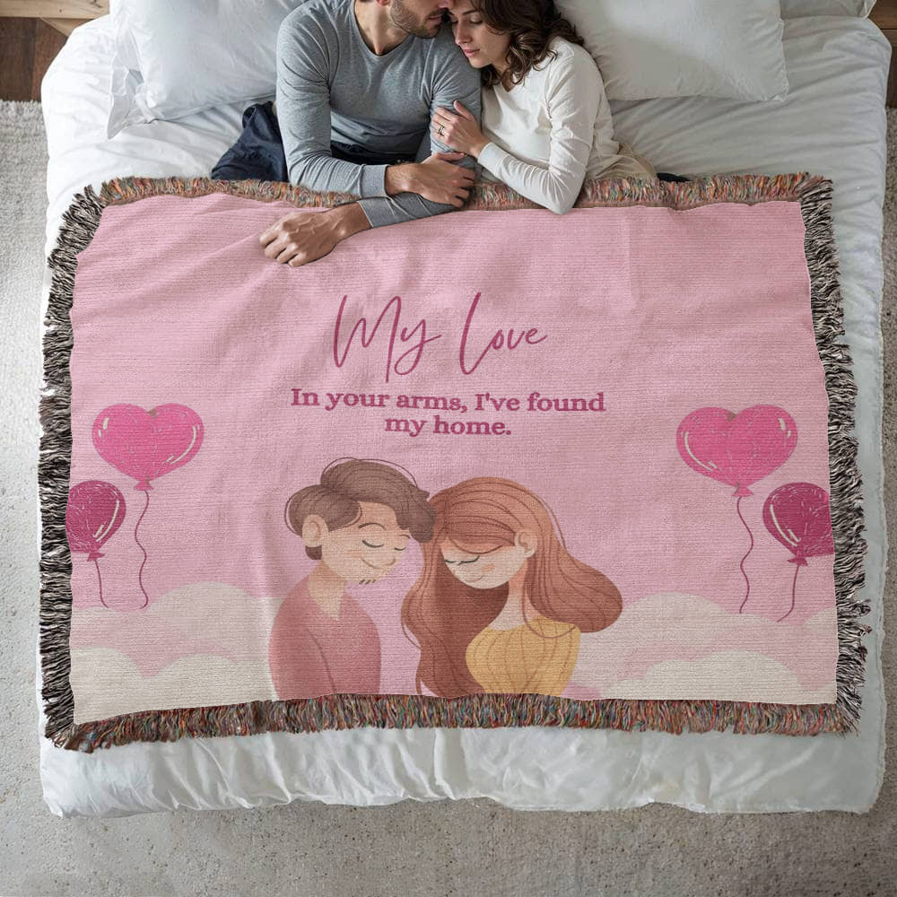 Found My Home – Woven Blanket Gift - - Blankets
