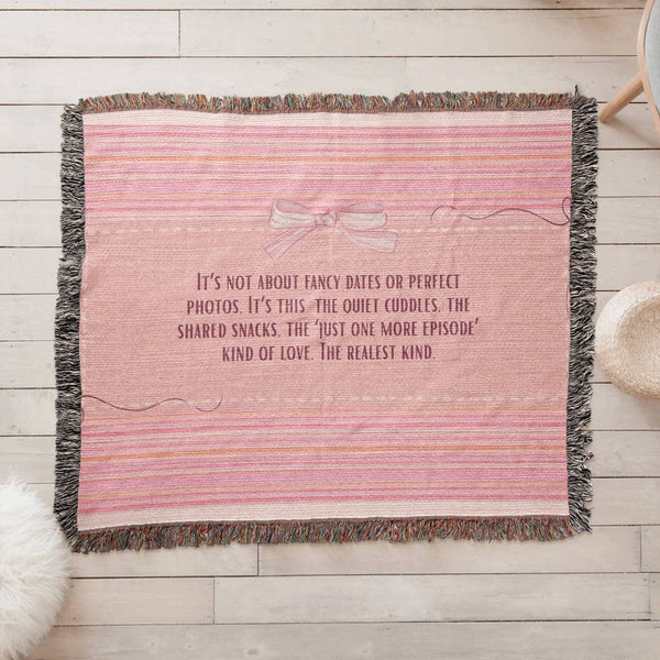 The Realest Love – Woven Blanket Gift - - Blankets