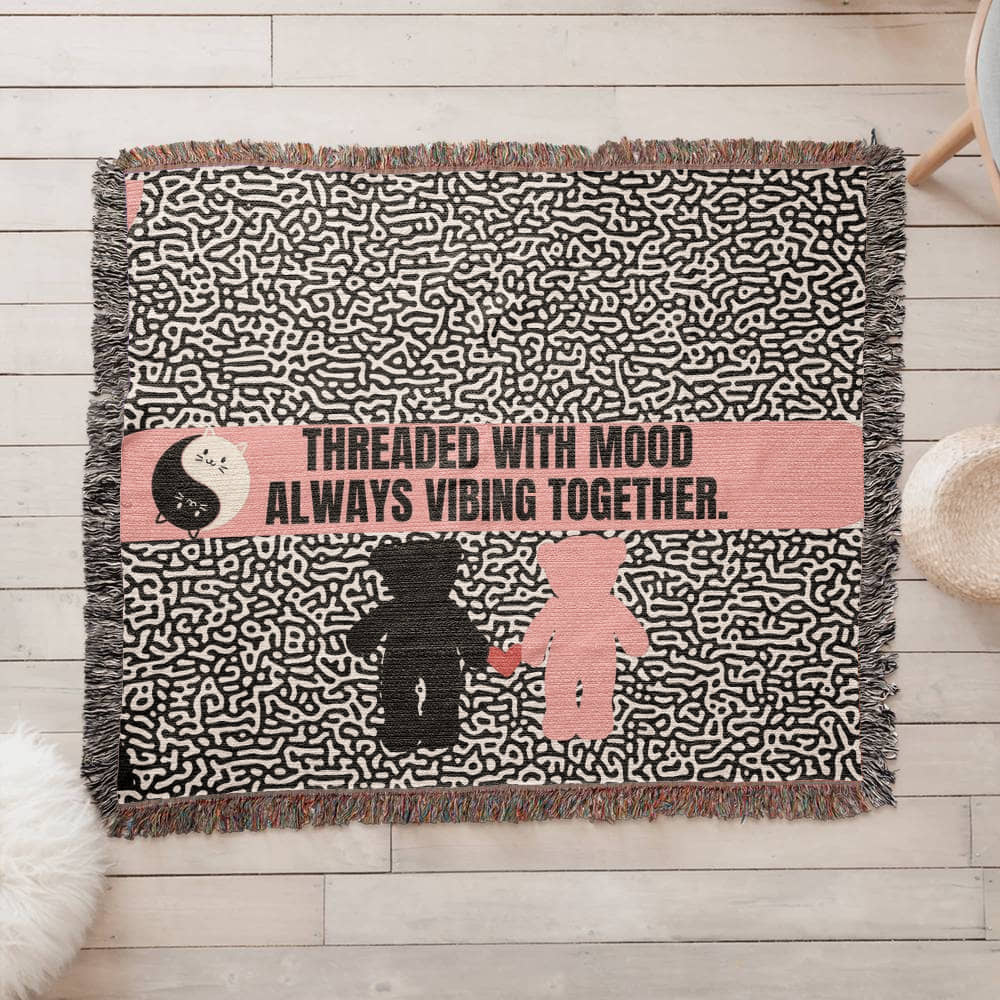 Vibing Together – Woven Blanket - - Blankets