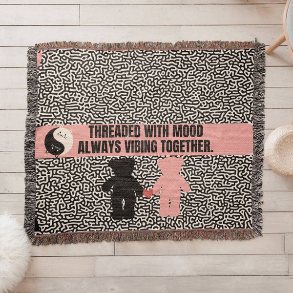 Vibing Together – Woven Blanket - - Blankets