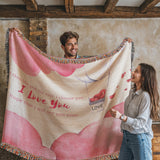 I Choose You – Romantic Woven Blanket Gift - - Blankets