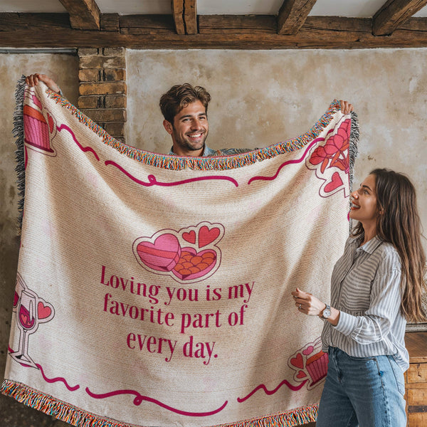 Favorite Part of My Day – Woven Blanket - - Blankets
