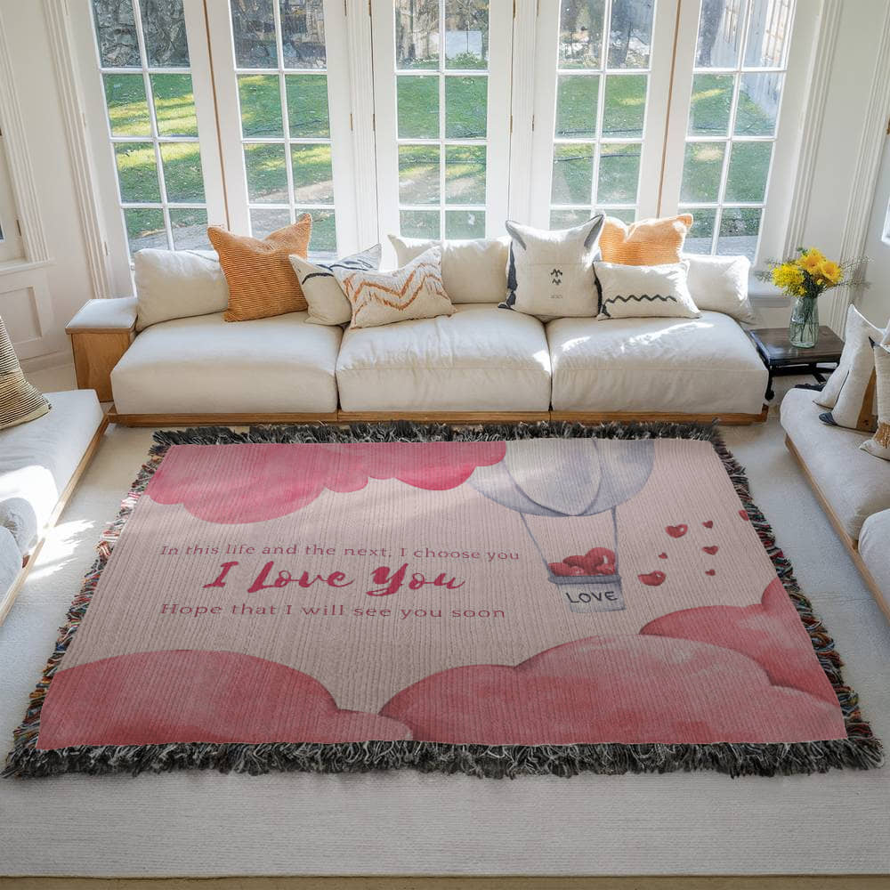 I Choose You – Romantic Woven Blanket Gift - - Blankets