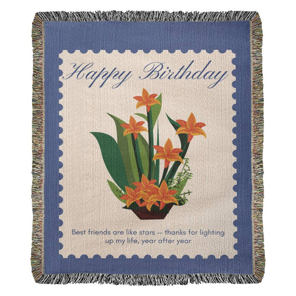 Cozy Blanket Gift – You Light My Life, Bestie - - Blanket