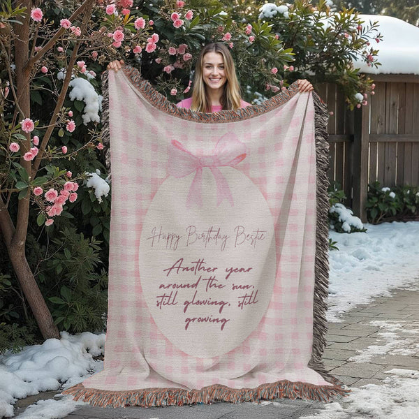 Bestie Birthday Blanket – Another Year, Another Hug - - Blankets