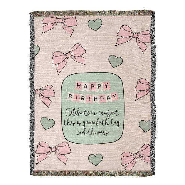 Cuddle Pass Blanket – Pastel Edition for Birthdays - 60" x 80" - Blankets