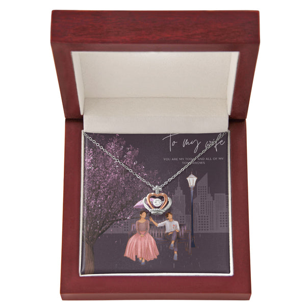 Crown Pendant Necklace – City Lights Romance Gift for Wife - Luxury Box - Necklaces