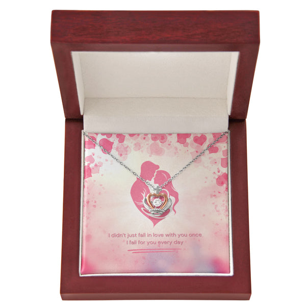 Crown Pendant Necklace – Everyday Love Gift for Wife - Luxury Box - Necklaces