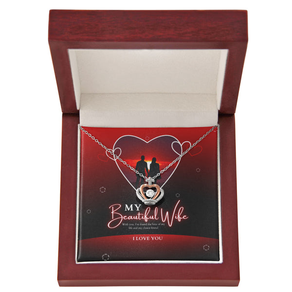 Crown Pendant Necklace – Valentine Gift for Your Wife - Luxury Box - Necklaces