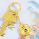 Luxury Keychain (18K Yellow Gold Finish) / No