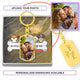 Dog Tag Keychain (Gold) / No