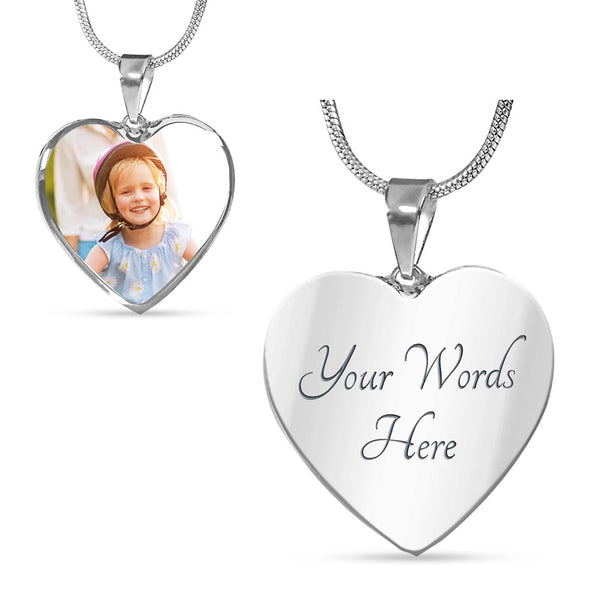 Everlasting Love - Customized Engraved Necklace - Luxury Necklace (Silver) No - Necklaces