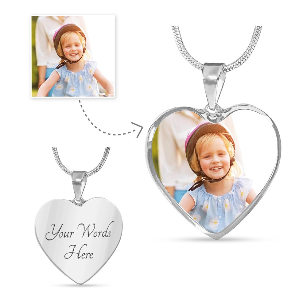 Everlasting Love - Customized Engraved Necklace - Luxury Necklace (Silver) Yes - Necklaces